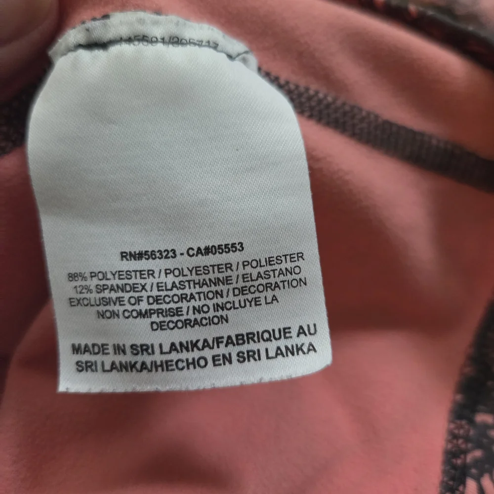 Nike Pro 1/2 Zip Pink and Gray Design Athletic Top